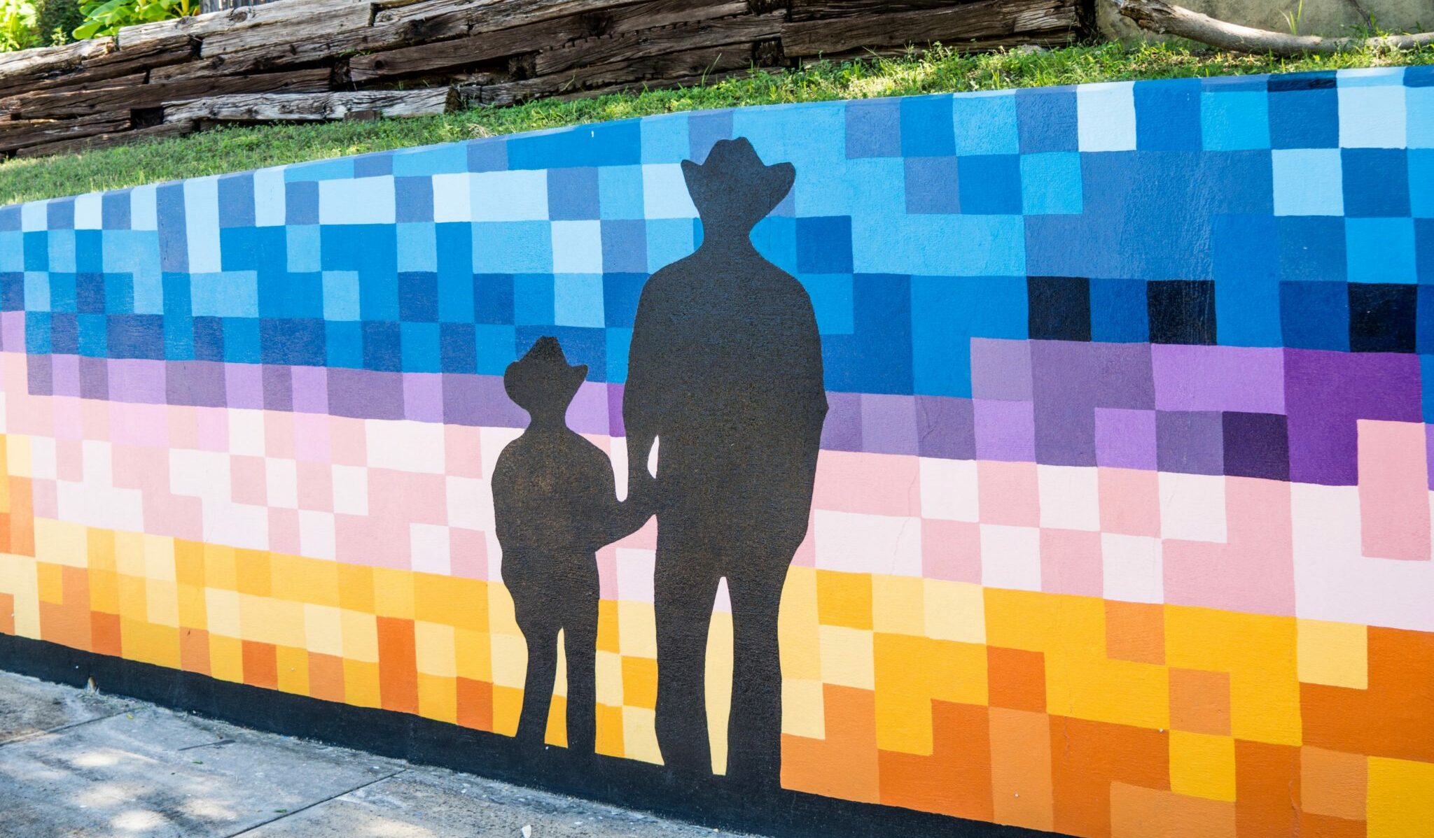 A mural in Fort Worth, Texas near the Fort Wellness Counseling office.