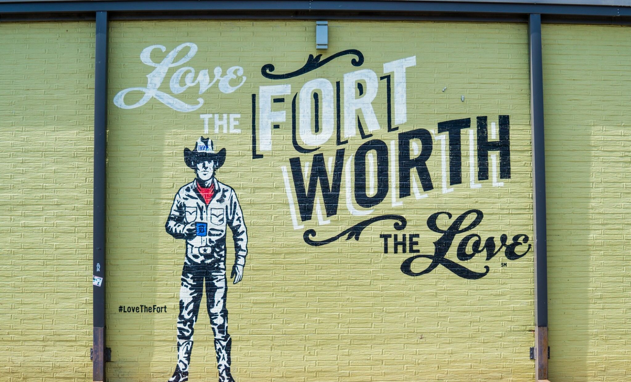 A mural in Fort Worth that is near the office