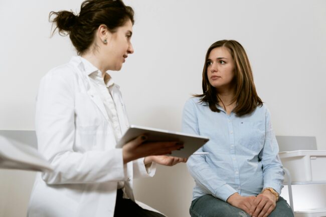 a doctor and a patient